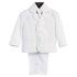 Lito Baby Boys White Wedding Easter 5 Pcs Special Occasion Suit 6-24M - SophiasStyle.com